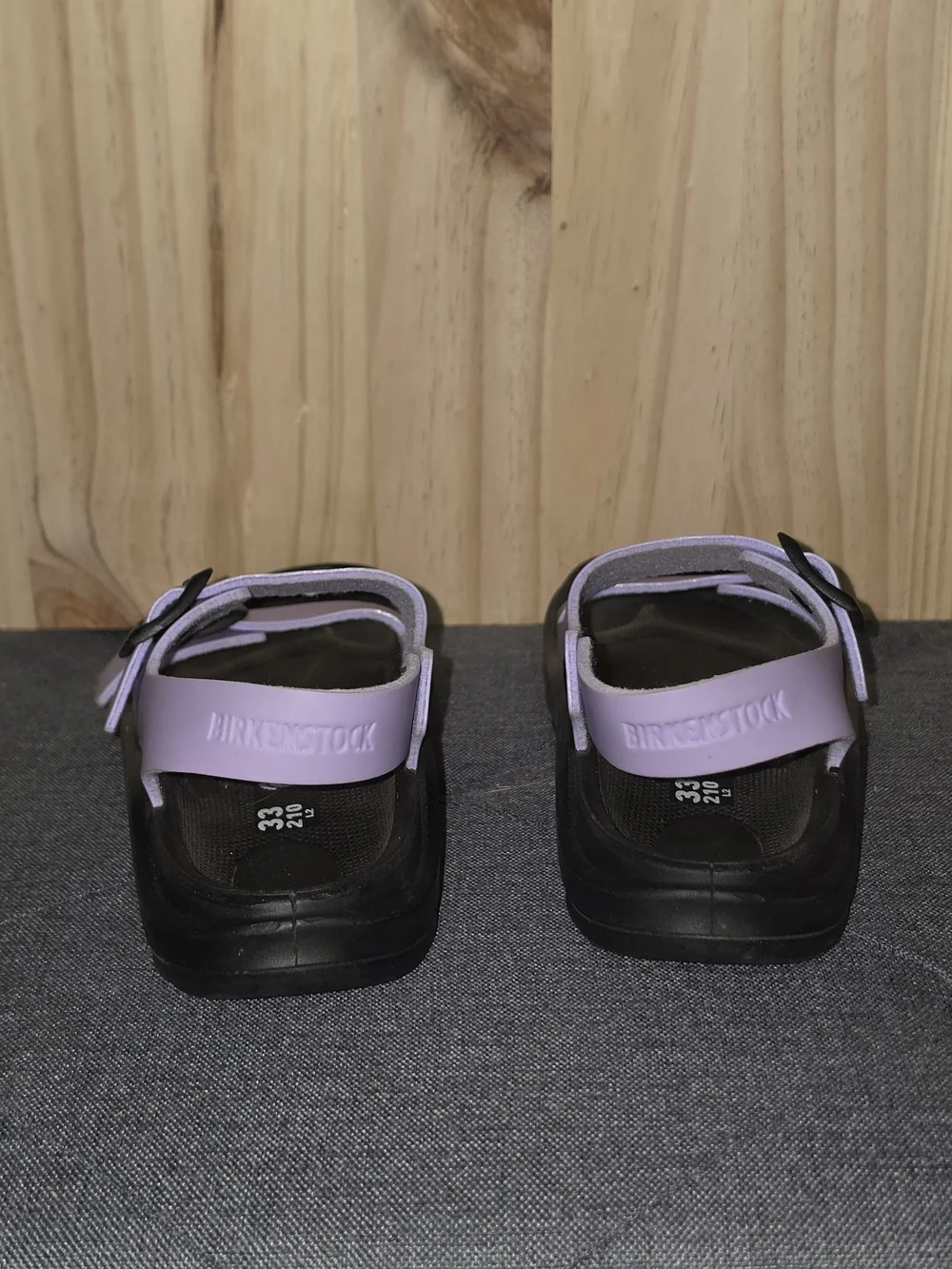 Birkenstock Kids Lavender Double-Strap Buckle Sandals